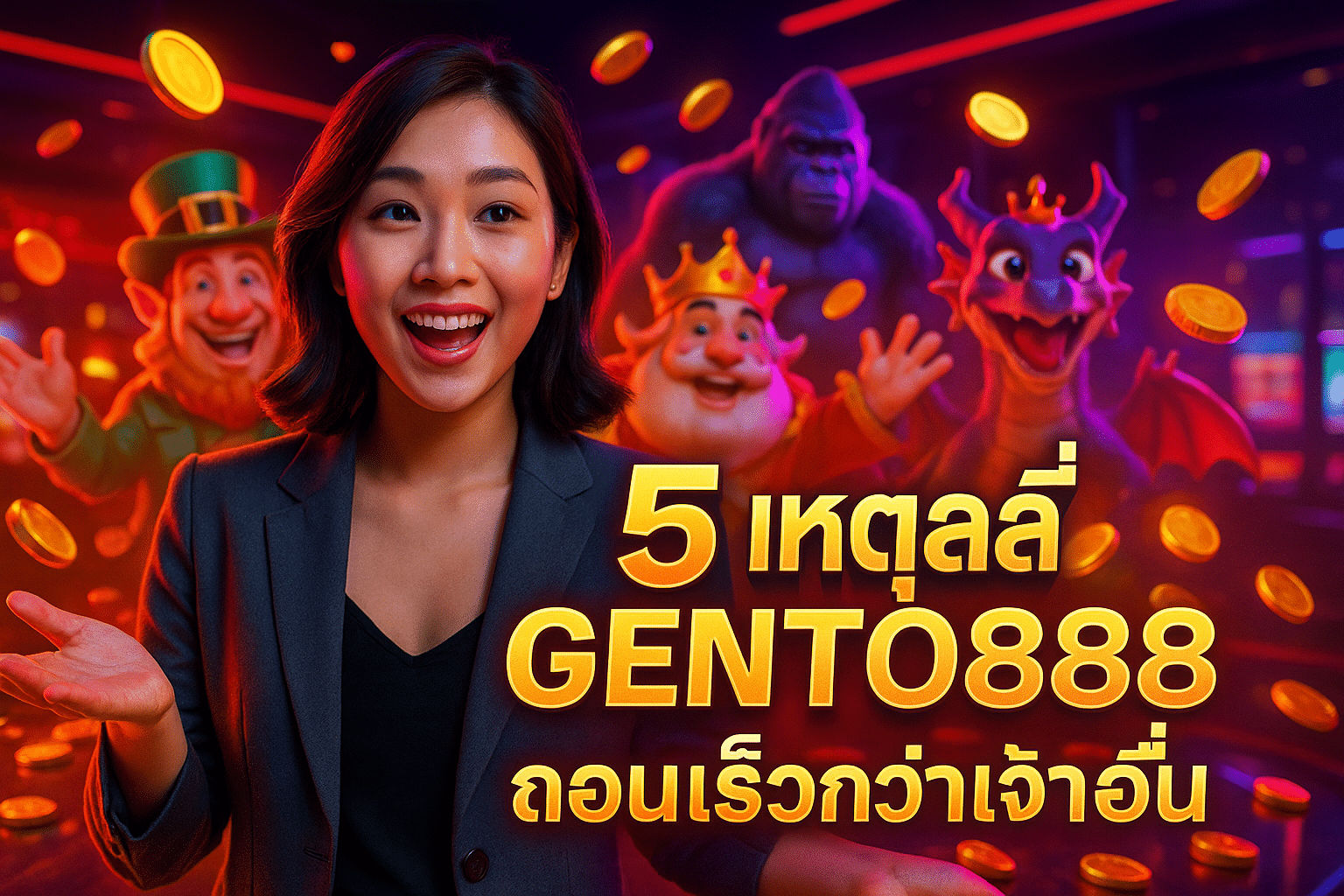 5 เหตุผลที่ GENTO888 ถอนเร็วกว่าเจ้าอื่น