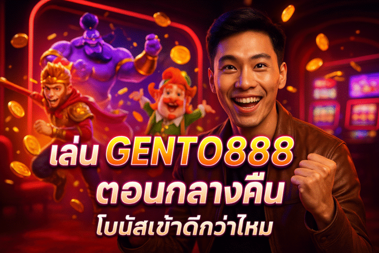 เล่น GENTO888 ตอนกลางคืน โบนัสเข้าดีกว่าไหม